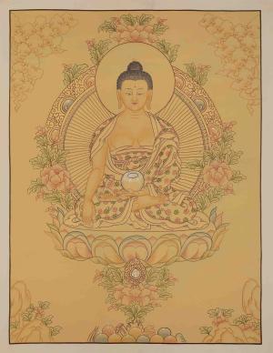 Shakyamuni Buddha Thangka | Gautama Buddha | Tibetan Buddhist Art